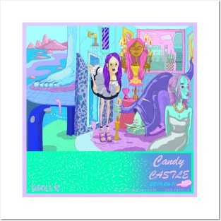 Candy castle Posters and Art